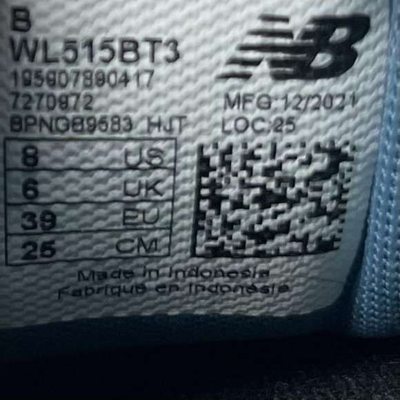 New Balance 515‎ Shoes Womens 8 WL515BT3 Black Running Athletic Comfort Sneakers - Picture 8 of 10